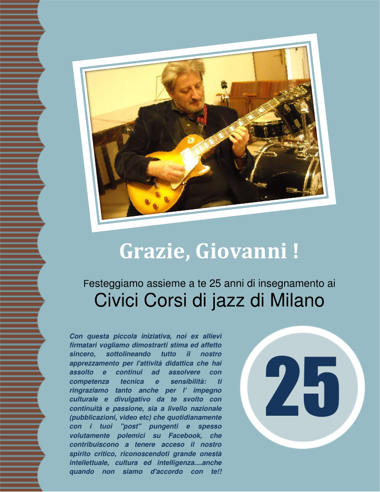 Первая страница документа Grazie, Giovanni!